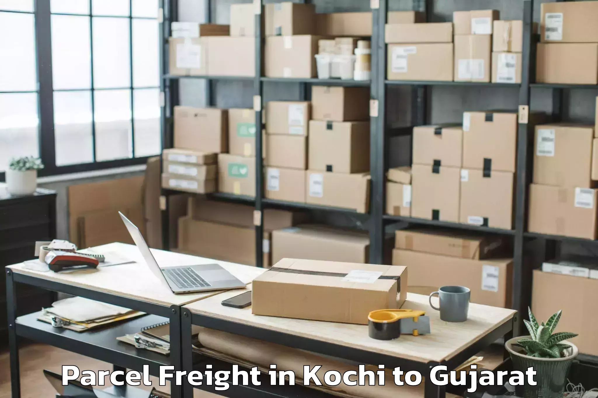 Leading Kochi to Dehgam Parcel Freight Provider